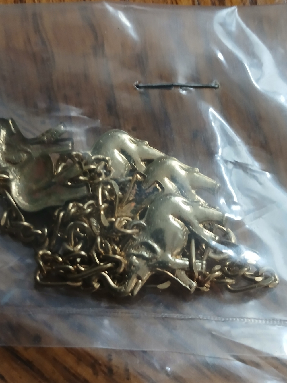 Gold Tone Women’s Elephant Charm Bracelet